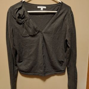 CAbi Olive Green Bow Sweater. Style # 639